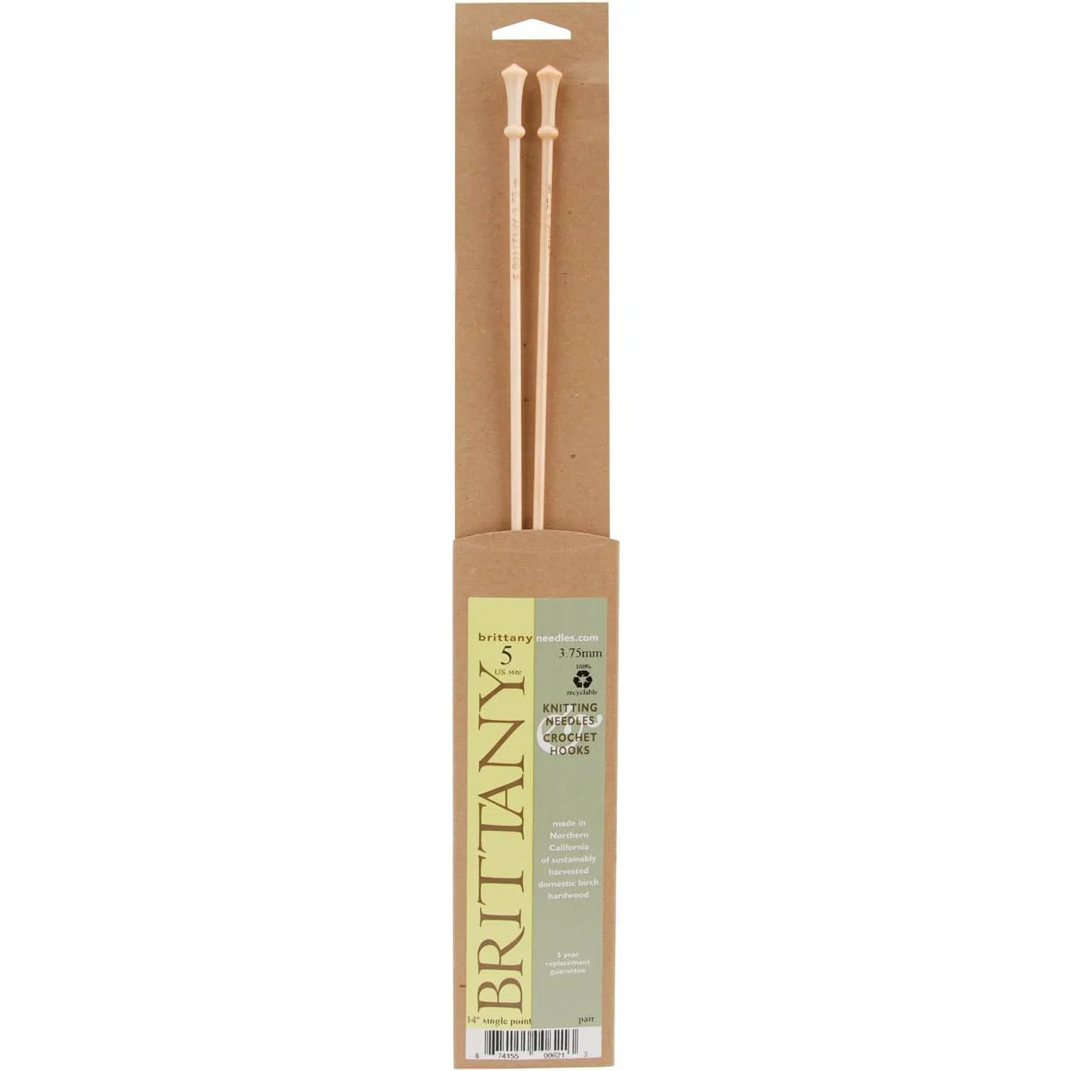 Brittany 14in (35cm) Straight Knitting Needles - Image 2