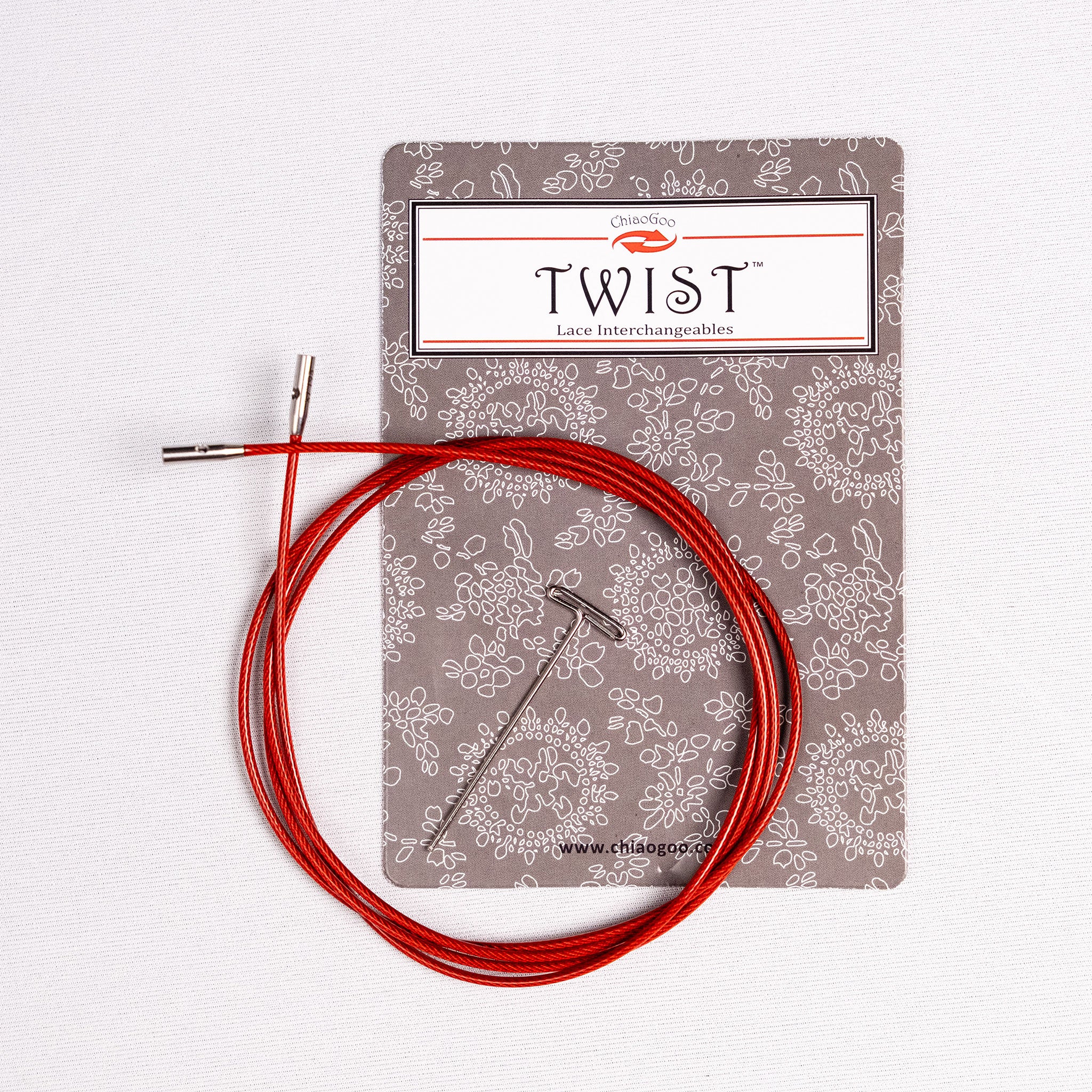 ChiaoGoo TWIST Red Lace Cables | Interchangeable