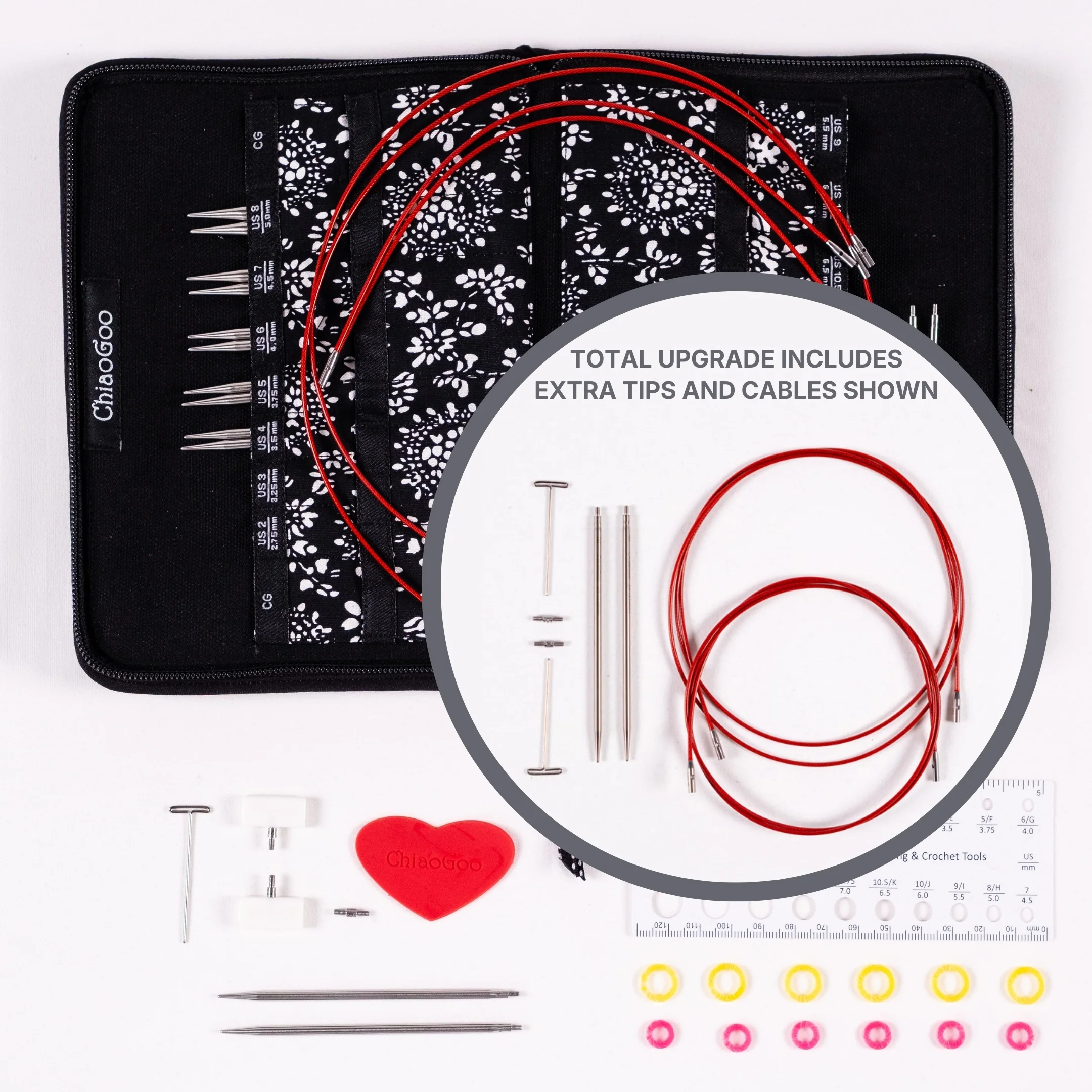 ChiaoGoo TWIST 4in Small Set | Stainless Steel Interchangeable Knitting Needles - Image 3