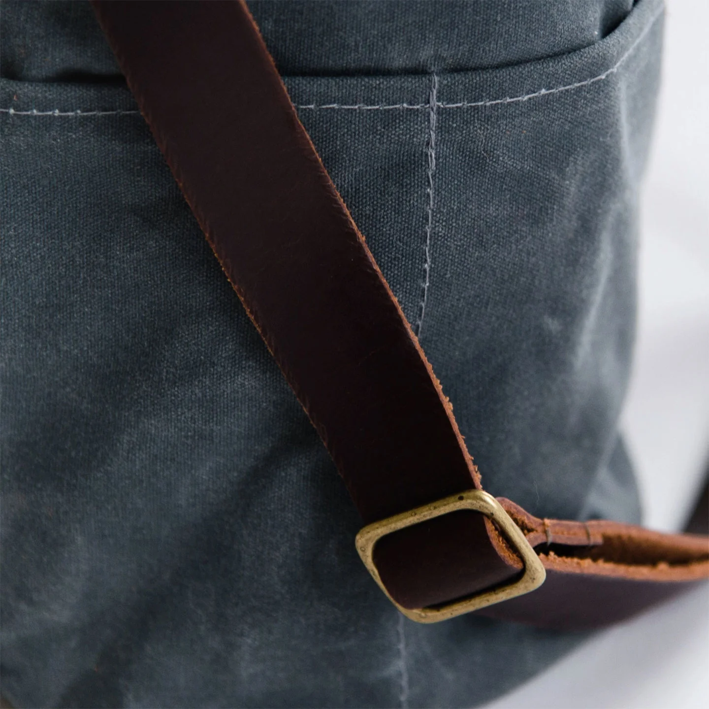 Waxed Canvas Bucket Bag | Knitter Gift - Image 3