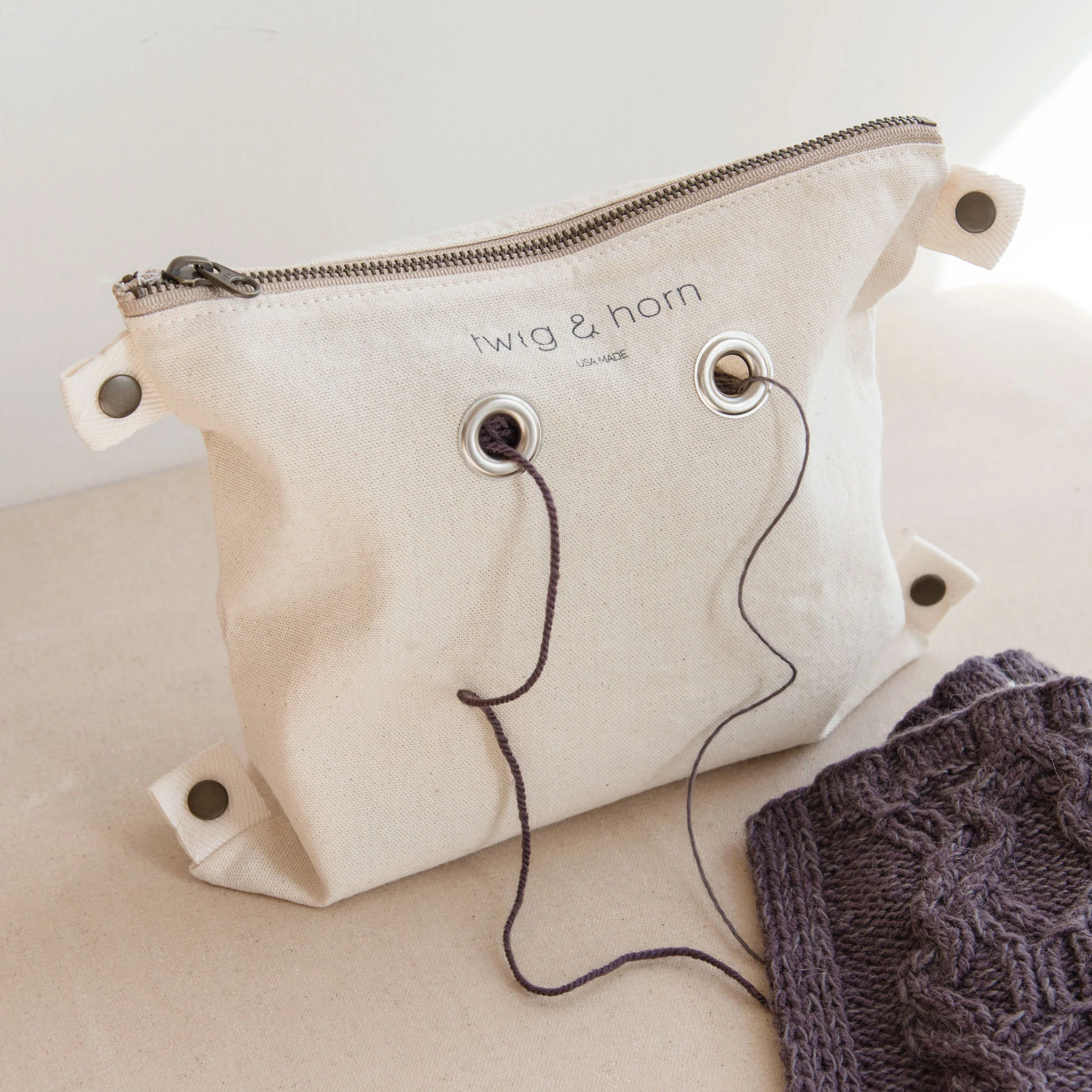 Waxed Canvas Crossbody Tote - Image 3