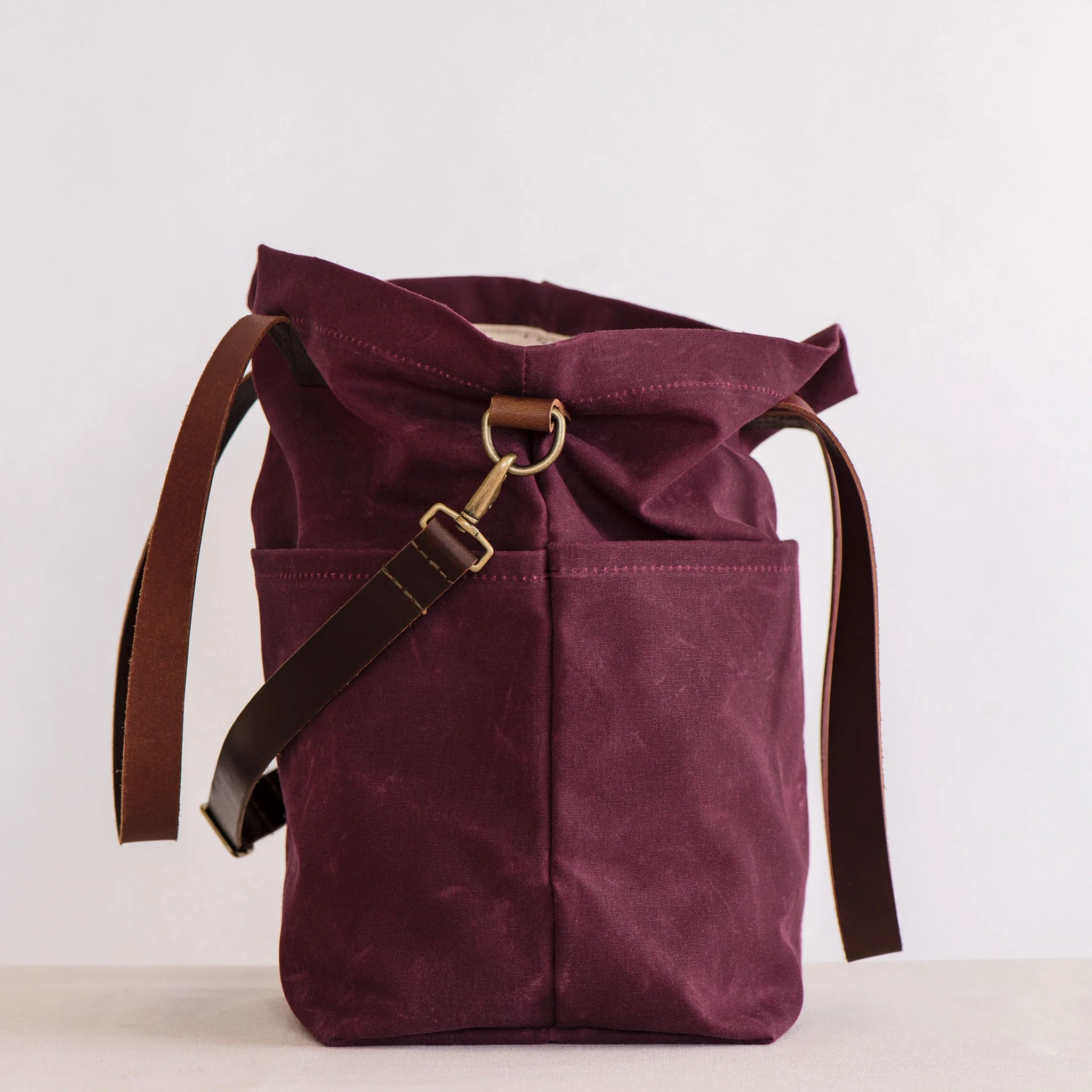 Waxed Canvas Crossbody Tote - Image 5