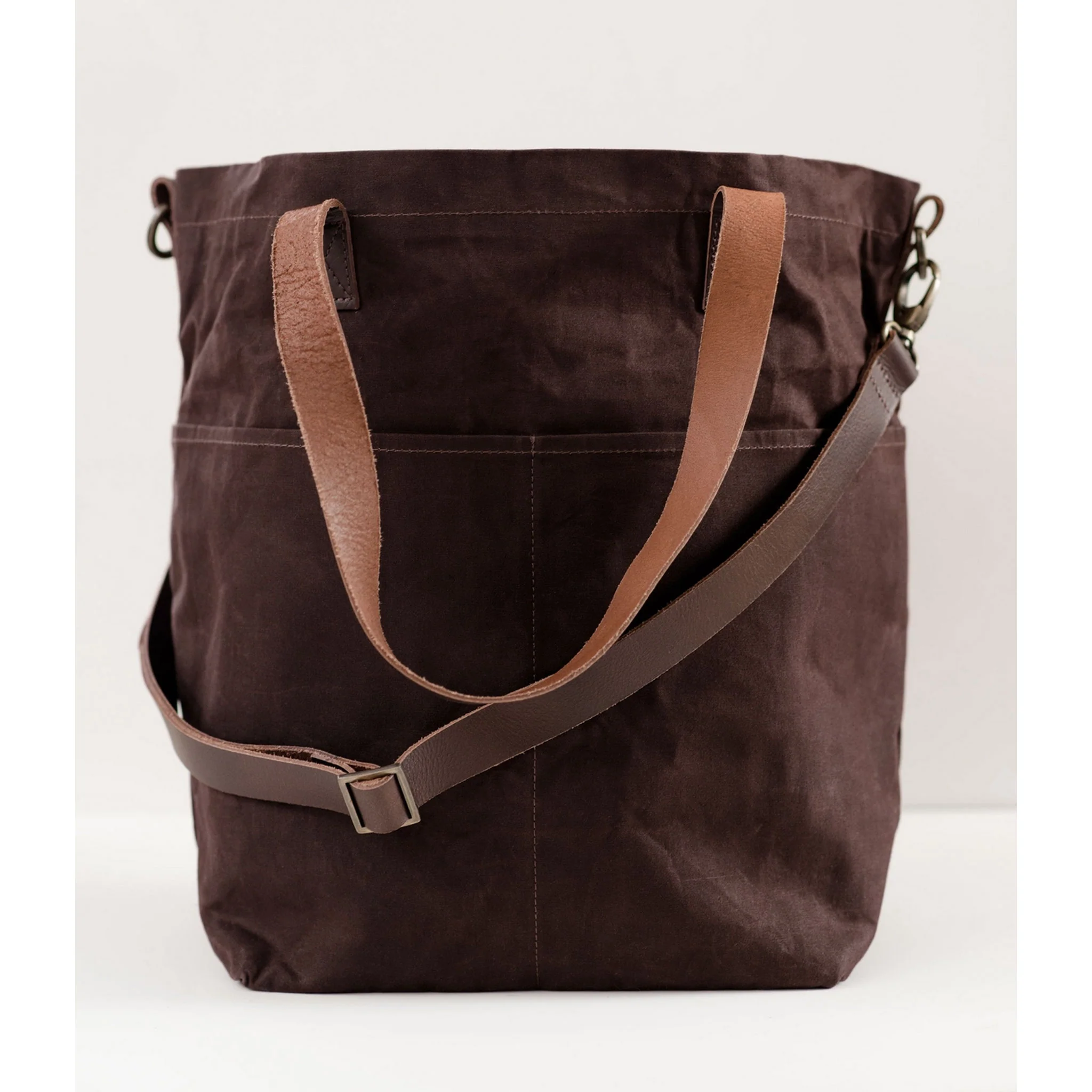 Waxed Canvas Crossbody Tote - Image 6